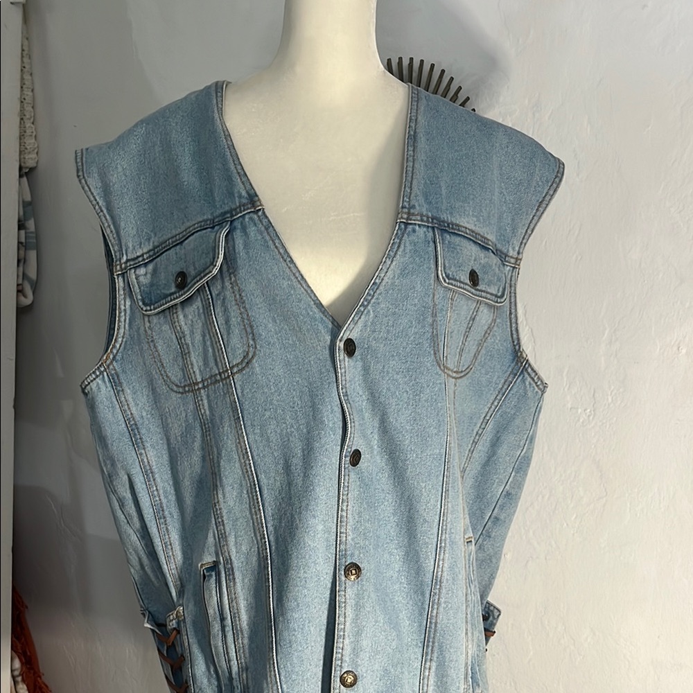 Light Blue Denim Vest